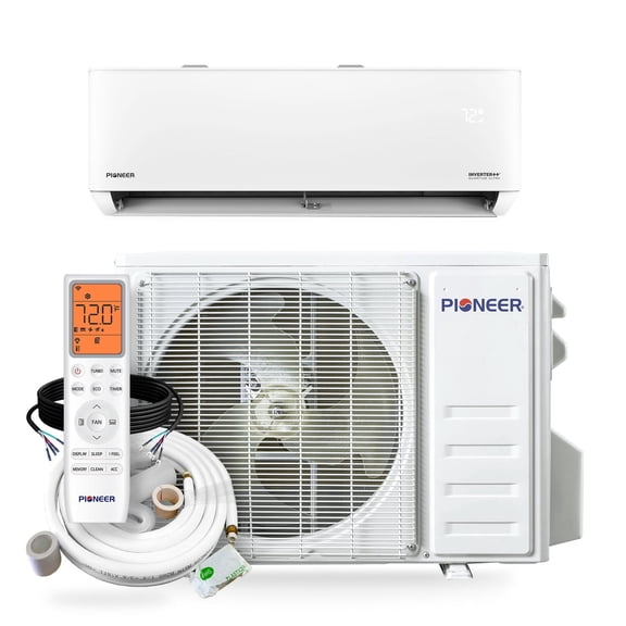 Pioneer Quantum Ultra 12,000 BTU 24 SEER2 230V High-Wall Ductless Mini-Split Air Conditioner Inverter Heat Pump Full Set