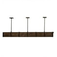 thumbnail image 6 of Meyda Tiffany 165255 72 Inch Long Giradeau Wood Beam Oblong Pendant   Black Textured Finish, 6 of 7