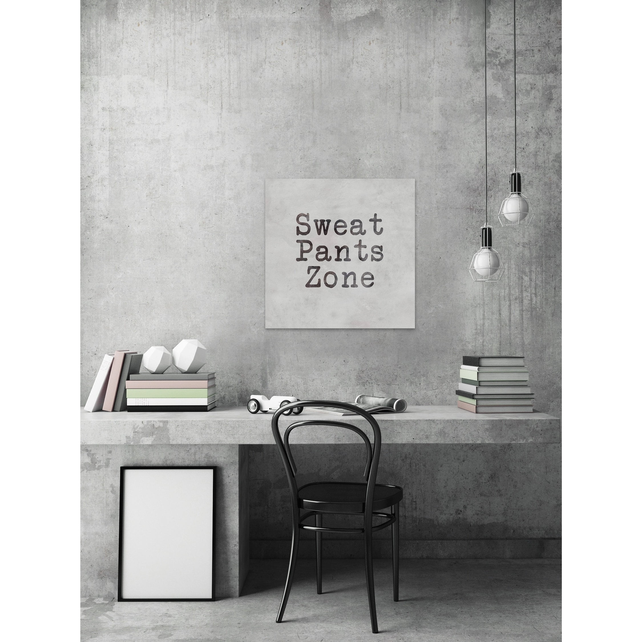 Sweat Pants Zone Painting Print on Wrapped Canvas