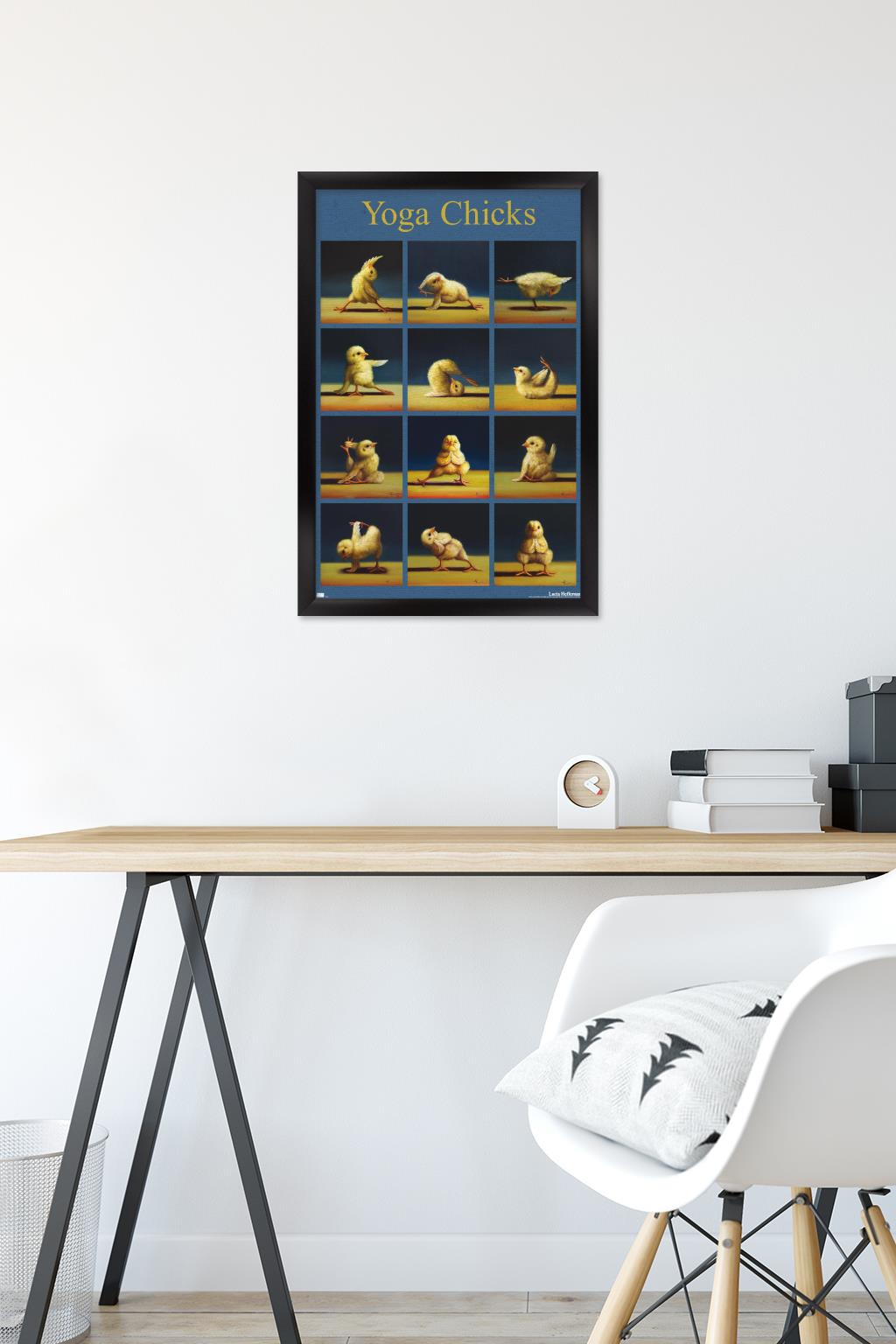 Lucia Heffernan Art - Yoga Chicks Wall Poster, 14.725" x 22.375" Framed