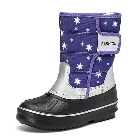 

Engtoy kids Snow Boots Boys Girls Shoes Winter Waterproof Outdoor Children s Duck Boots Toddler Hunting Shoes Big Kids