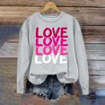 thumbnail image 2 of Jinhomg Womens Trendy Sweatshirts Holiday Funny Cute Letter Print Pullover Tops Fall Winter Casual Comfy Long Sleeve Crewneck Sweatshirt Gray XXL, 2 of 7
