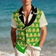 thumbnail image 4 of Ceisia St. Patrick's Day Men's Unisex Hawaiian Shirt | Summer Beach Casual Short Sleeve Button Down Gift Printed Top, 4 of 9