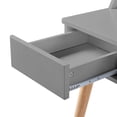 thumbnail image 6 of Teamson Home Creativo 40" Modern Writing Desk with Drawers & Storage, Gray, 6 of 8