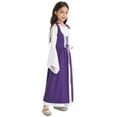 thumbnail image 3 of Haitryli Kids Girls Medieval Renaissance Dress Off Shoulder Vintage Gothic Maxi Dresses Party Ball Gown Purple 14, 3 of 7