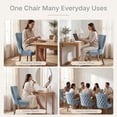 thumbnail image 6 of DONICK Wing-Back Dining Chair,Kitchen & Dining Room,Velvet,Soild Wood,Nailhead Trim(Light Blue,Set of 2), 6 of 10