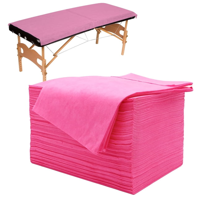 Sábanas desechables para mesa de masaje Tvvcalk, 100 unidades, color rosa