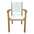 thumbnail image 2 of Teak Wood Wood Las Palmas Stacking Arm Chair with Batyline Sling, 2 of 5
