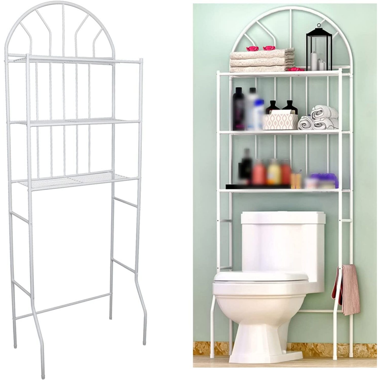 3Shelf Over The Toilet Organizer Metal Bathroom Organizer Over Toilet