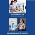 thumbnail image 5 of Air Cooling Fan, 2-in-1 6 Wind Speeds Tower Fan with Humidification, 120° Oscillating, 6H Timer, Silent, LED Display Portable Air Conditioner with Remote for Bedroom Living Room Office(White), 5 of 9