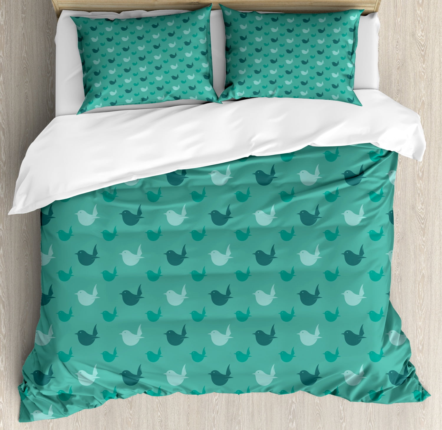 Ostrich Pattern Print Duvet Cover Bedding Set