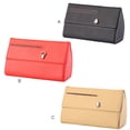 thumbnail image 4 of Riwesomey Estuche para gafas de sol con visera de coche, colgador de Clip, sujetador magnético, soporte para gafas de sol, caja de almacenamiento de cuero Automoción decorativa y accesorios rojo, 4 of 8