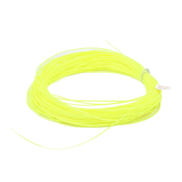 Fly Fishing Floating Line, 100.1ft Floating Weight Forward Nylon 2.0 Yellow  PVC Coating Fly Fishing Line Durable For Fly Fishing 