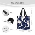 thumbnail image 3 of Fotbe Angry Shark Bolsa Tote con Estampado para Mujer, Bolsos con Cremallera, Bolsa de Hombro Casual de Gran Capacidad con Bolsillos Internos, 3 of 7