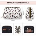 thumbnail image 2 of Classic Cool Horse Brown_A Makeup Bag, Leather Waterproof Travel Toiletry Bag, Large Capacity Cosmetic Bag Make up Bags Organizer fro Travel Size Toiletries Women Girls, 2 of 4