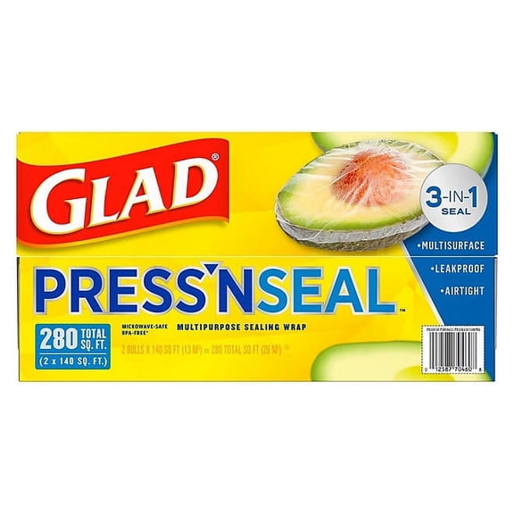 Product of Glad Press N Seal Plastic Wrap, 2 pk./140 sq. ft. - Plastic Wrap & Foil [Bulk Savings]