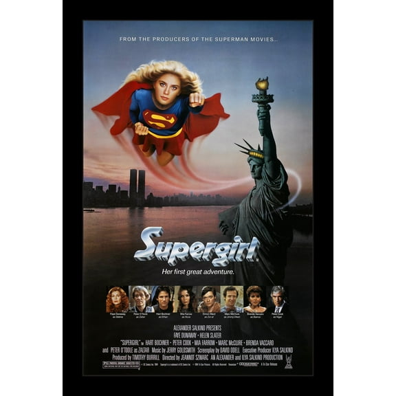 SUPERGIRL - 11x17 Framed Movie Poster