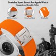 thumbnail image 2 of BANDOVA Orange Rugged Nylon Apple Watch Ultra Band , 26mm Wide Parachute Clasp Sport Strap for Men 42/44/45/46/49mm, 2 of 7