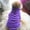 Purple, variant on Pet Dogs Puppys Autumn Winter Fleece Thickened Vest Coat Warm Jacket with Traction Ring for Small Medium Dogs