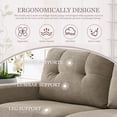 thumbnail image 3 of MOONMISS 67" Velvet Loveseat Couch, Modern Small Sofa With Walnut Wood Legs 2-seater Fabric Upholstered Mini Sofa Couches For Small Space,living Room Bedroom Office Dorm Apartment,Khaki, 3 of 6