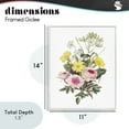 thumbnail image 3 of Bushel of Wild Florals White Framed Giclee Art, design by Lettered and Lined, 3 of 9