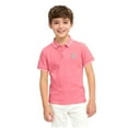 thumbnail image 2 of SGFCWSX Girls School Uniforms Short Sleeve Polo Shirt, Kids Collared Top Soft Daily Tees Hot Pink Size 9-10 Years, 2 of 6