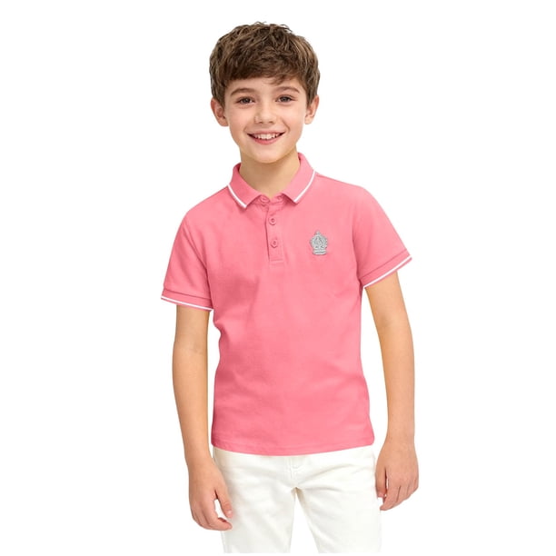 Blusa y camisa de manga corta con cuello vuelto, camiseta unisex de moda para niños y adolescentes, con estampado y solapa, camiseta informal de poliéster para niños.