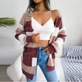 thumbnail image 6 of Idoravan Cardigans for Women Spring Women's Fashion Autumn Winter Stripes Long Sleeve Cardigan Sweater Coat Tops, 6 of 6
