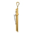thumbnail image 2 of Real 14kt Two-Tone Polished Crucifix Pendant; for Adults and Teens; for Women and Men, 2 of 4