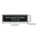 thumbnail image 3 of No Soliciting Sign for House Premium Durable No Soliciting Signs for Home Office Holiday Savings Gifts, 3 of 8