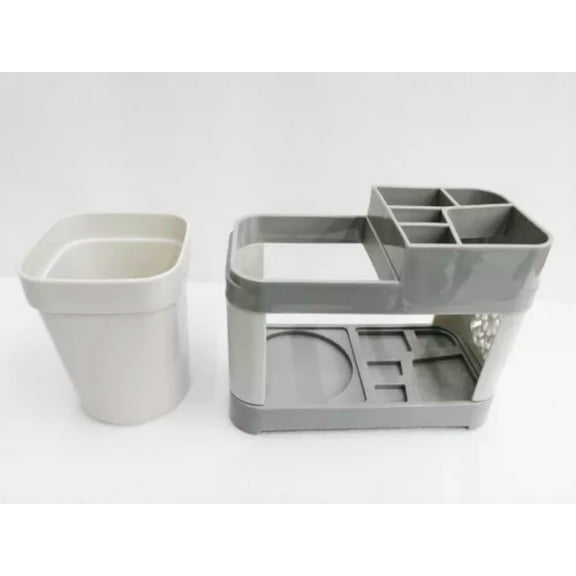 Toothbrush Toothpaste Stand Holder Plastic Sturdy Hygienic Bathroom Organization