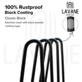 thumbnail image 6 of LAVANE 8 Inch / 20 cm Hairpin Furniture Legs, Set of 4 Heavy Duty Modern Industrial Metal Table legs with Rubber Floor Protectors & Screws for DIY Cabinet Bench Sofa Couch Ottoman&nbsp;Chair Black, 6 of 8