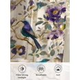 thumbnail image 6 of Sheer Curtains 72 Inches Long, Farmhouse Flowers Semi Sheer Curtains Light Filtering Window Treatment, Country Spring Floral Branches Birds Privacy Voile Drapes for Living Room Bedroom 52x72 Inch, 6 of 7