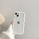 thumbnail image 1 of Funda de onda rizada transparente bonita a la moda para iPhone 11 12 13 14 Pro Max 7 8 Plus X XR XS funda de parachoques a prueba de golpes Capa estética Tan Jianjun unisex, 1 of 2