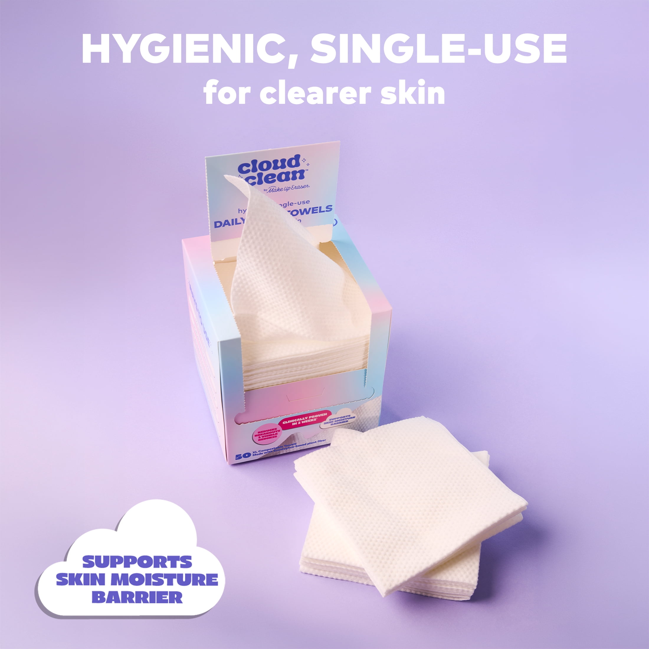The Original MakeUp Eraser Cloud Clean Daily Face Towels 50XL