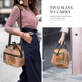 thumbnail image 2 of DouZhe Lunch Bags for Women and Men, Boho Style Greenery Leaves Prints Reusable Portable Insulated Cooler Waterproof Lunch Tote Bag for Travel Work School Picnic, 2 of 7