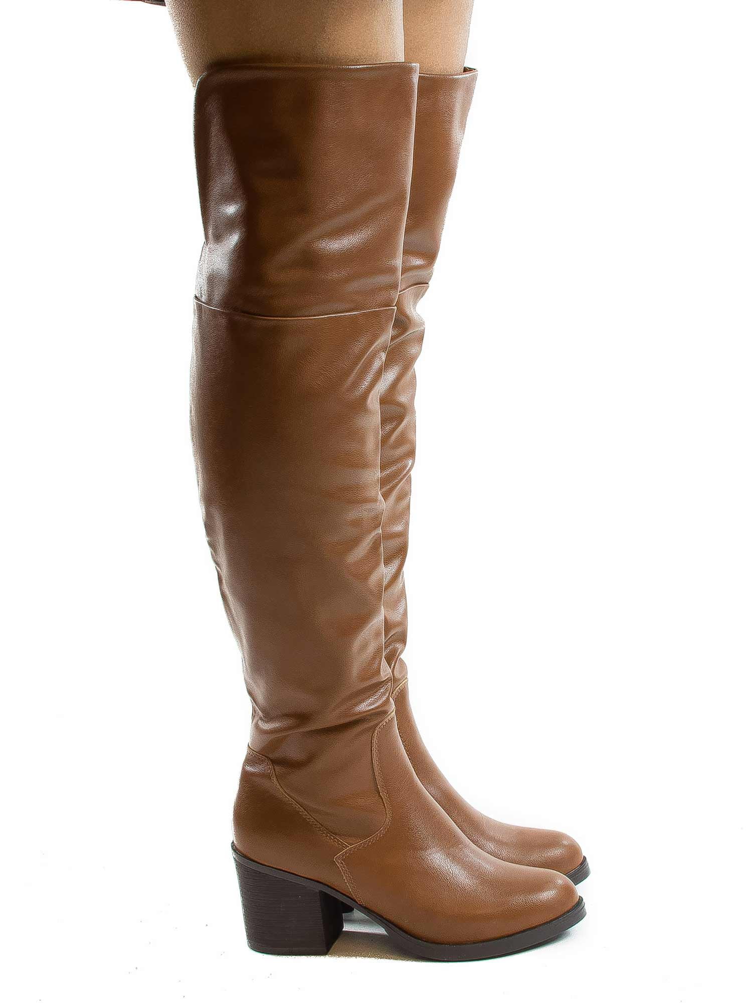 over the knee fur boots