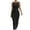 Black, variant on Ashirexll Summer Dresses for Women 2024, Long Dresses for Women, Sleeveless Strap Long Wrapped Hip Waist Knitted Dress for Women Gray L