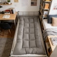 thumbnail image 1 of Fiber Mattress Student Bed Mattress | Thickened Soft Padded Foldable Mattress | Water Washed Brushed Fabric Breathable Humidity Wicking | Dormitory Home Sleeping Pad, 1 of 6