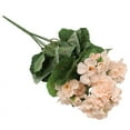 thumbnail image 2 of Bgsha 1 Bunch Artificial Geranium Red Pink Flowers Plant Artificial Flower Home Decor, 2 of 7
