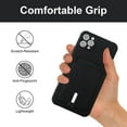 thumbnail image 5 of case for iPhone 11 Pro Max Case with Card Holder [Soft Microfiber Lining] Silicone Slim Thin Phone Cases Shockproof Protective iPhone 11 Pro Max Wallet Case Black, 5 of 12