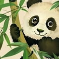 thumbnail image 6 of Acheng Panda Bear Bamboo Leaves Round Tablecloth Waterproof Resistant Fabric 100% Polyester Fiber Outdoor Picnic Camping and Indoor Kitchen Dining Party 38-42, 6 of 8