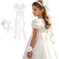 thumbnail image 1 of BotaniNest Épingle à Cheveux Fluide avec Nœud pour Mariée, Coiffe de Robe de Mariage, 1 of 7