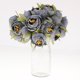 thumbnail image 5 of 30 Pedazos Flor de Camelia Artificial DIY Adornos para Jarrones Ramo de Flor de Simulación Decoración de de Azul oscuro, 5 of 9