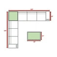 thumbnail image 3 of Living Source International 10-Piece Wicker Sectional Set plus Cushions in Beige, 3 of 8