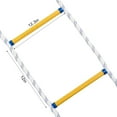 thumbnail image 3 of Fire Escape Ladder 2 Story, 16 FT Flame Resistant Fire Ladder 2 Story Window, Sturdy Emergency Ladder for Second Floor, Portable and Reusable Rope Ladders, Weight Capacity 2000 Pounds, 3 of 6