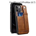 thumbnail image 2 of 3-in-1 Wrist Band Card Holder Bracket Mobile Phone Case Soft Handmade PU Leather Phone Protective Cover New, 2 of 5