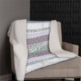 thumbnail image 3 of Amrita Sen Tapestry Reverse Wool Sherpa Blanket 30x40 Indoor Outdoor Purple, 3 of 5