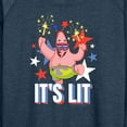 thumbnail image 3 of SpongeBob SquarePants - Lit Fireworks Patrick - Women's Lightweight French Terry Long Sleeve Shirt, 3 of 6