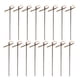 thumbnail image 1 of 200 palillos desechables de 12 cm para cócteles, gruesos, con nudo de bambú, para aperitivos, bebidas y comida, suministros para fiestas (negros), 1 of 8